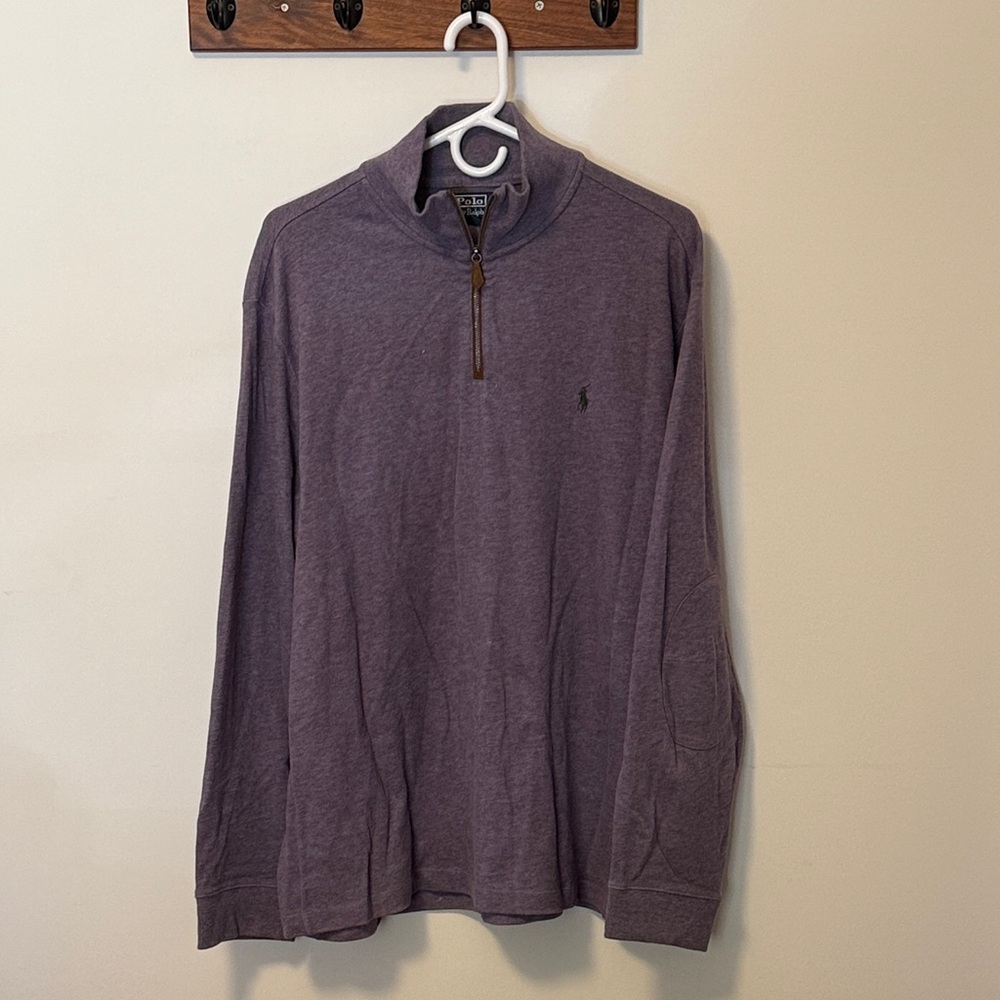 Polo Ralph Lauren Lilac Purple Quarter-Zip Pullover